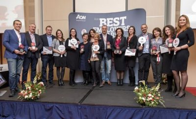 Ediția 2017 a sondajului de engagement organizat de Aon România, celebrată prin evenimentul de nominalizare a companiilor Best Employer Ediția 2017 a sondajului de engagement organizat de Aon România, celebrată prin evenimentul de nominalizare a companiilor Best Employer