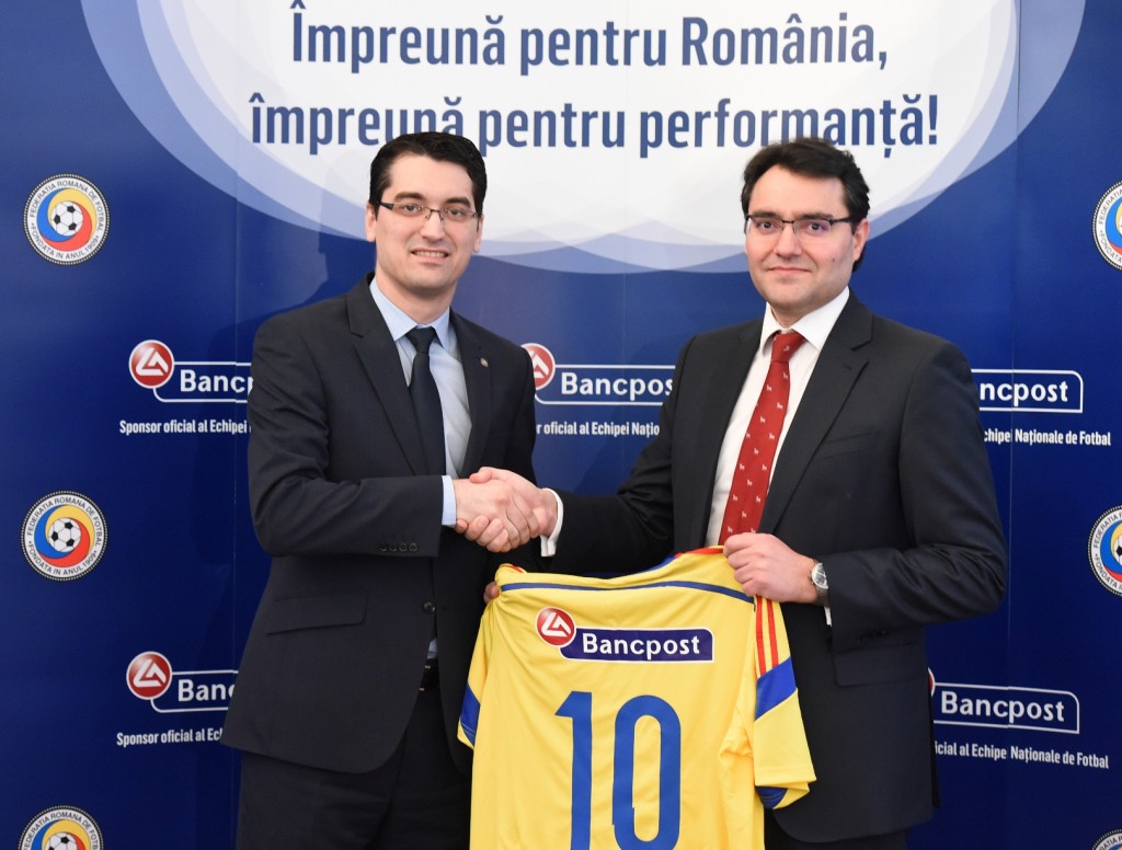 Bancpost este Sponsorul Oficial al Federaţiei Române de Fotbal şi al Echipei Naţionale de Fotbal