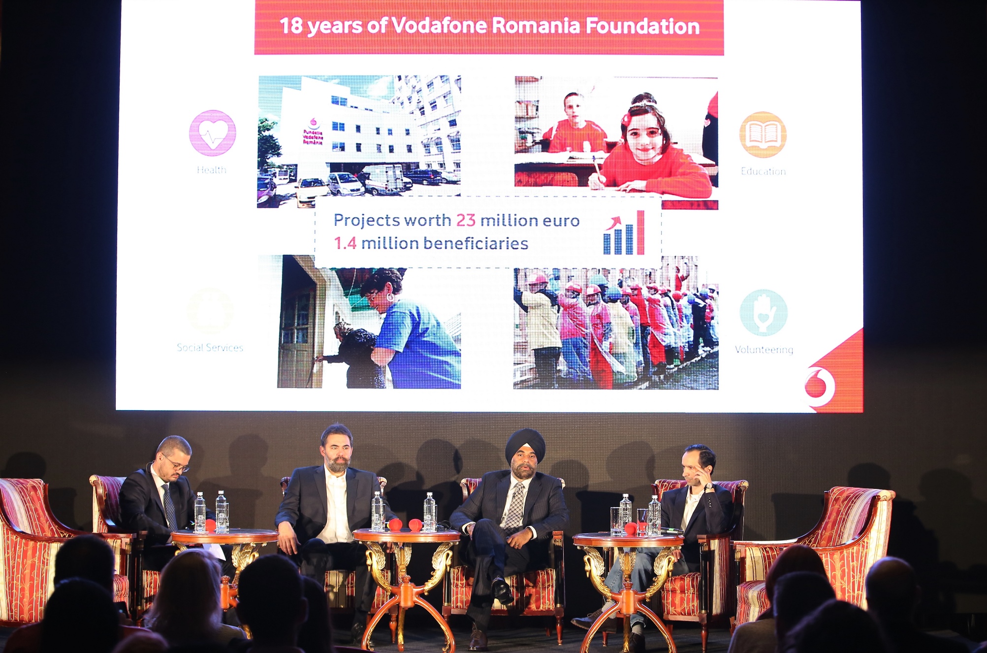 Bilanţ al Fundaţiei Vodafone România – proiecte în valoare de 23 de milioane de euro, pentru 1,4 milioane de beneficiari