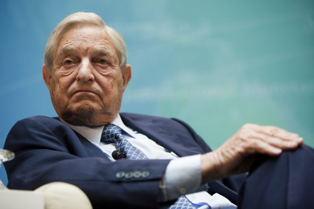 George Soros, founder of Soros Fund Management LLC, takes part in a panel discussion at the International Monetary Fund (IMF) and World Bank annual fall meeting in Washington, D.C., U.S., on Saturday, Sept. 24, 2011. The IMF said it is ready to "strongly support" European nations in their efforts to resolve the region's sovereign debt crisis. Photographer: Joshua Roberts/Bloomberg *** Local Caption *** George Soros