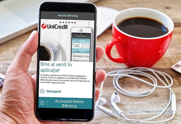 UniCredit  – a doua bancă din România care introduce autentificarea biometrică pe bază de amprentă în serviciul mobile banking