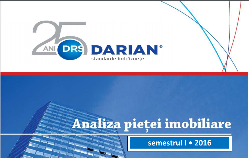 Compania Darian a făcut publică analiza pieţei imobiliare în semestrul întâi 2016