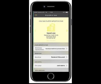 Raiffeisen Bank permite clienţilor să-şi plătească impozitele şi taxele direct de pe telefonul mobil