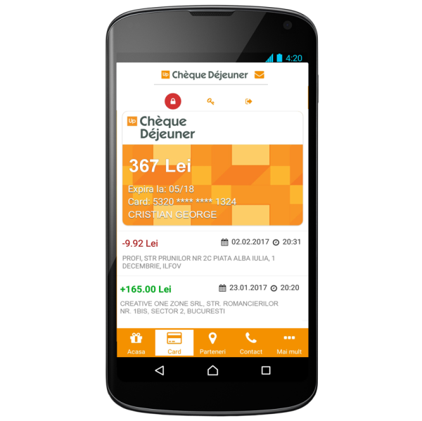 Up România lansează o nouă versiune a aplicaţiei mobile asociată cardurilor de masă