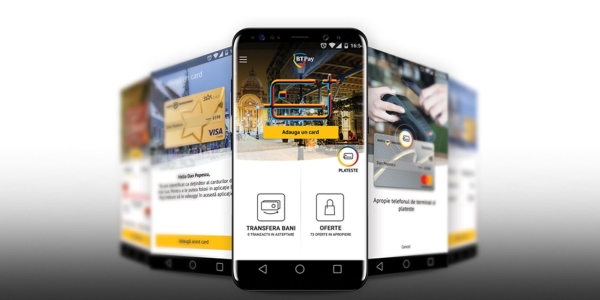 Banca Transilvania a lansat BT Pay, aplicație ce permite cumpărături  contacless şi transfer de bani prin smartphone
