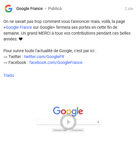 Google+ trage obloanele. Semnalul de început a fost tras în Franța Google+ trage obloanele. Semnalul de început a fost tras în Franța