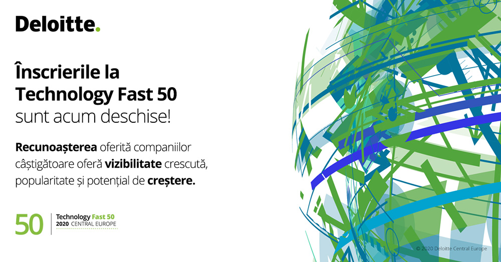 Deloitte România deschide înscrierile pentru cea de-a 21-a ediție a competiției Technology Fast 50 Europa Centrală