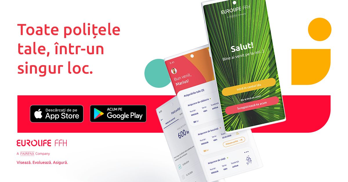 Eurolife FFH lansează prima aplicație de mobile dedicată clienților din portofoliu