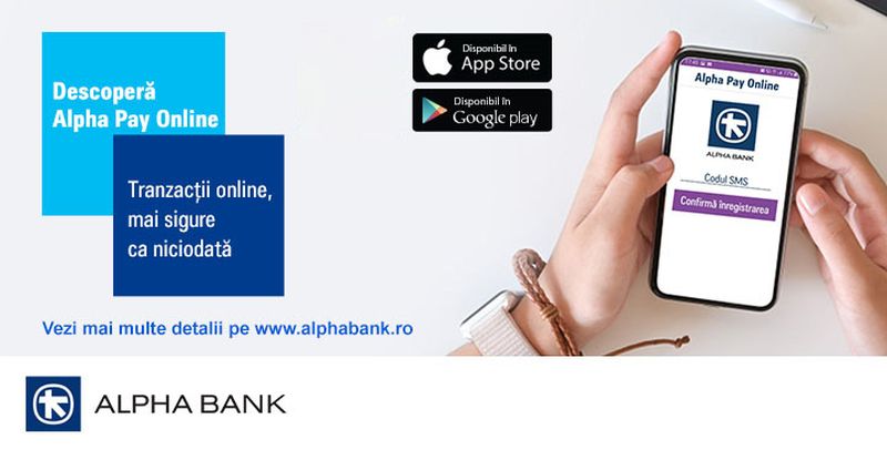 Alpha Bank România lansează noua aplicaţie Alpha Pay Online