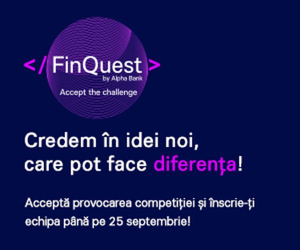 FinQuest by Alpha Bank 2020: concursul de inovare digitală revine FinQuest by Alpha Bank 2020: concursul de inovare digitală revine