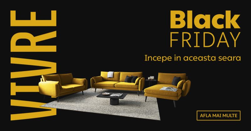 Black Friday începe în această seară pe Vivre.ro. Compania estimează o creștere de 80% în vânzări și oferă clienților peste 350.000 de produse la prețuri speciale Black Friday începe în această seară pe Vivre.ro. Compania estimează o creștere de 80% în vânzări și oferă clienților peste 350.000 de produse la prețuri speciale