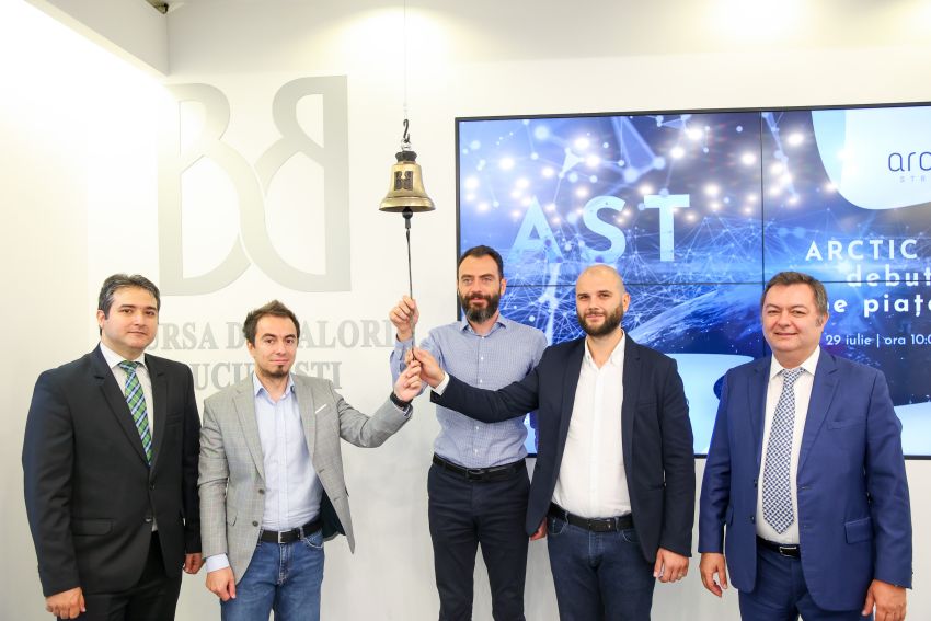 Compania românească de tehnologie Arctic Stream a debutat pe piața AeRO a BVB Compania românească de tehnologie Arctic Stream a debutat pe piața AeRO a BVB
