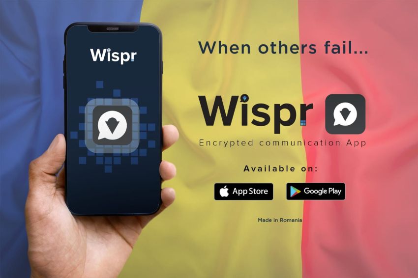 Compania românească CryptoDATA Tech  a lansat aplicația Wispr pentru  comunicare criptată și securizată