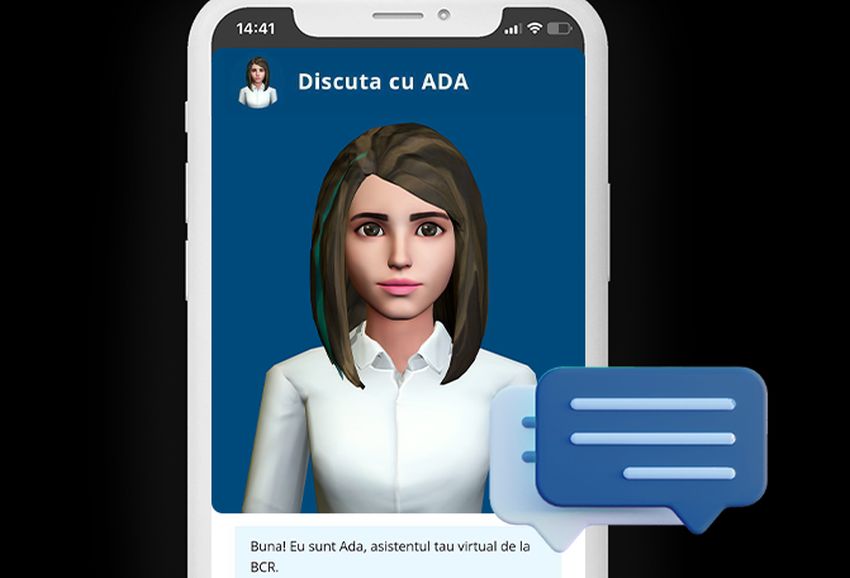 BCR lansează chatbot-ul ADA, primul asistent virtual care poate oferi suport rapid și informații personalizate atât pentru persoane fizice, cât și soluții de finanțare pentru companii
