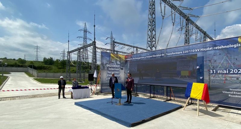 Transelectrica a finalizat o investiție de peste 60 de milioane de lei, pentru consolidarea securității energetice naționale: Retehnologizarea Stației Electrice Hășdat