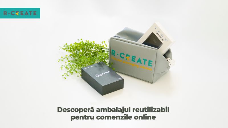 Luptă pentru sustenabilitate: R-CREATE oferă închiriere gratuită pentru singurul ambalaj reutilizabil destinat comerțului online