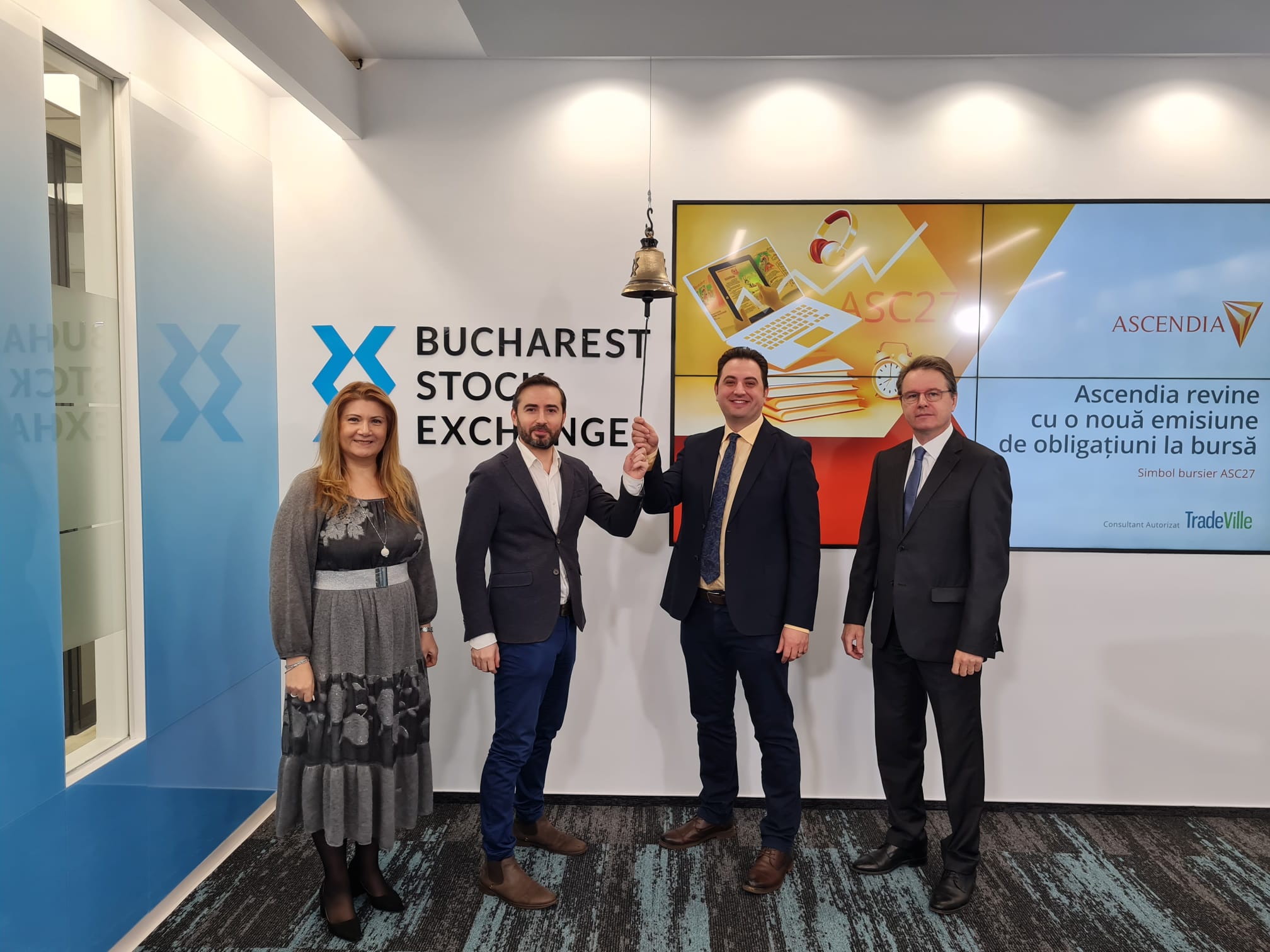 Ascendia continua finanţarea prin bursă şi listează o nouă emisiune de obligaţiuni în valoare de 4 265 milioane de lei Ascendia continua finanţarea prin bursă şi listează o nouă emisiune de obligaţiuni în valoare de 4 265 milioane de lei
