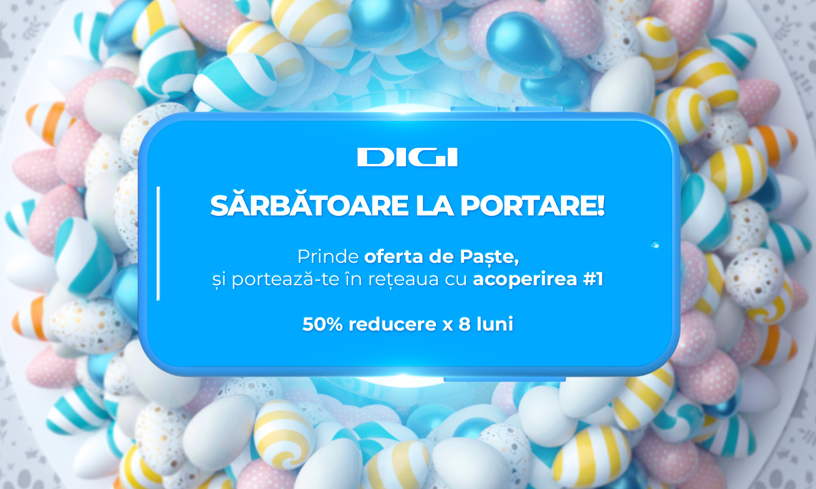 „Sărbătoare la portare”, cea mai nouă campanie DIGI, aduce reduceri de 50% la portarea în rețeaua mobilă