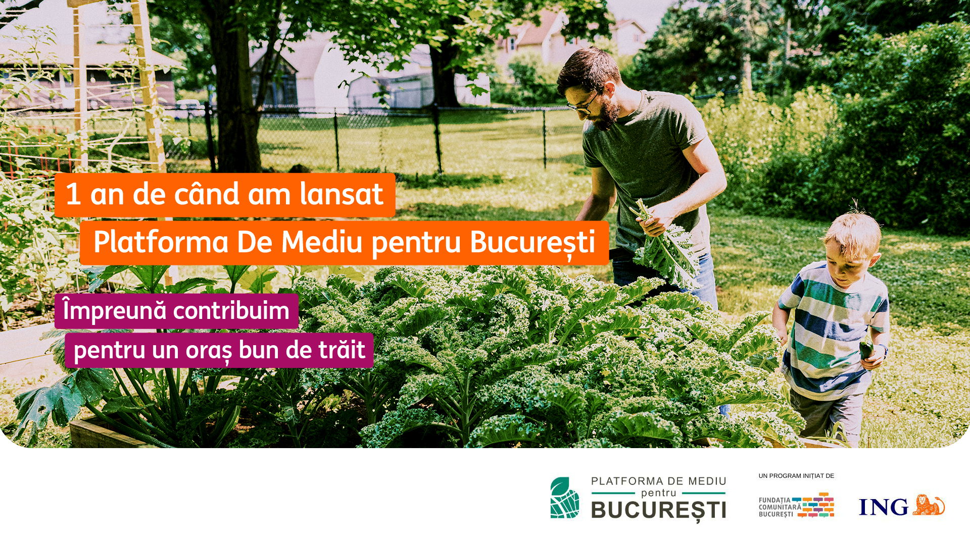 Platforma de Mediu pentru București împlinește un an de la lansare: 9 proiecte de mediu și finanțări de 1,2 milioane de lei pentru un oraș mai bun de trăit