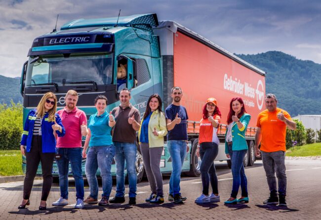 Gebrüder Weiss România testează pentru prima dată un camion electric