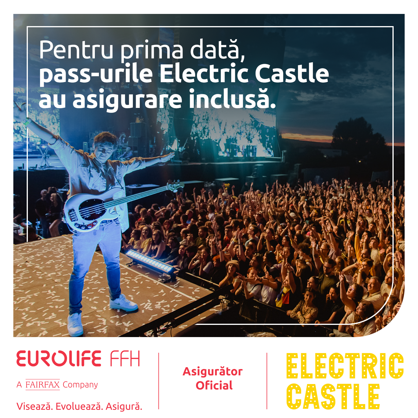 Biletele la Electric Castle – ediția 2024 disponibile cu asigurarea Flex-En Garde inclusă