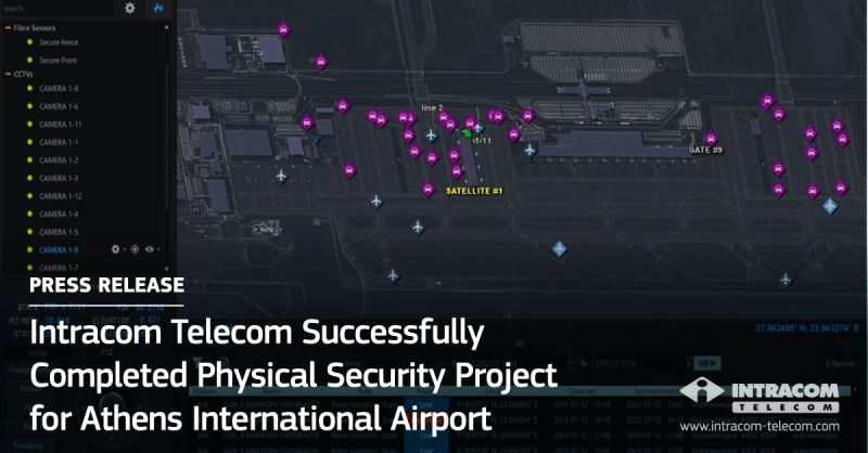 Intracom Telecom a finalizat cu succes un proiect de securitate fizică pentru Aeroportul Internațional din Atena