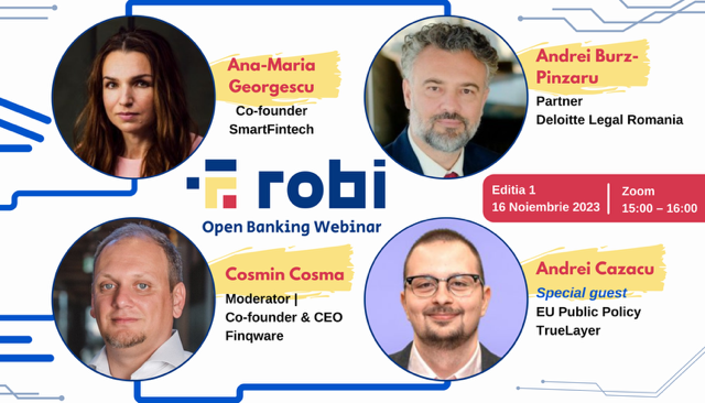 Invitație la prima ediție a întâlnirii online Romanian Open Banking Initiative (ROBI)