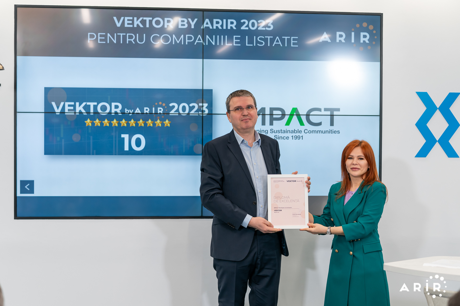 IMPACT a primit pentru al patrulea an consecutiv scor maxim pentru comunicarea cu investitorii