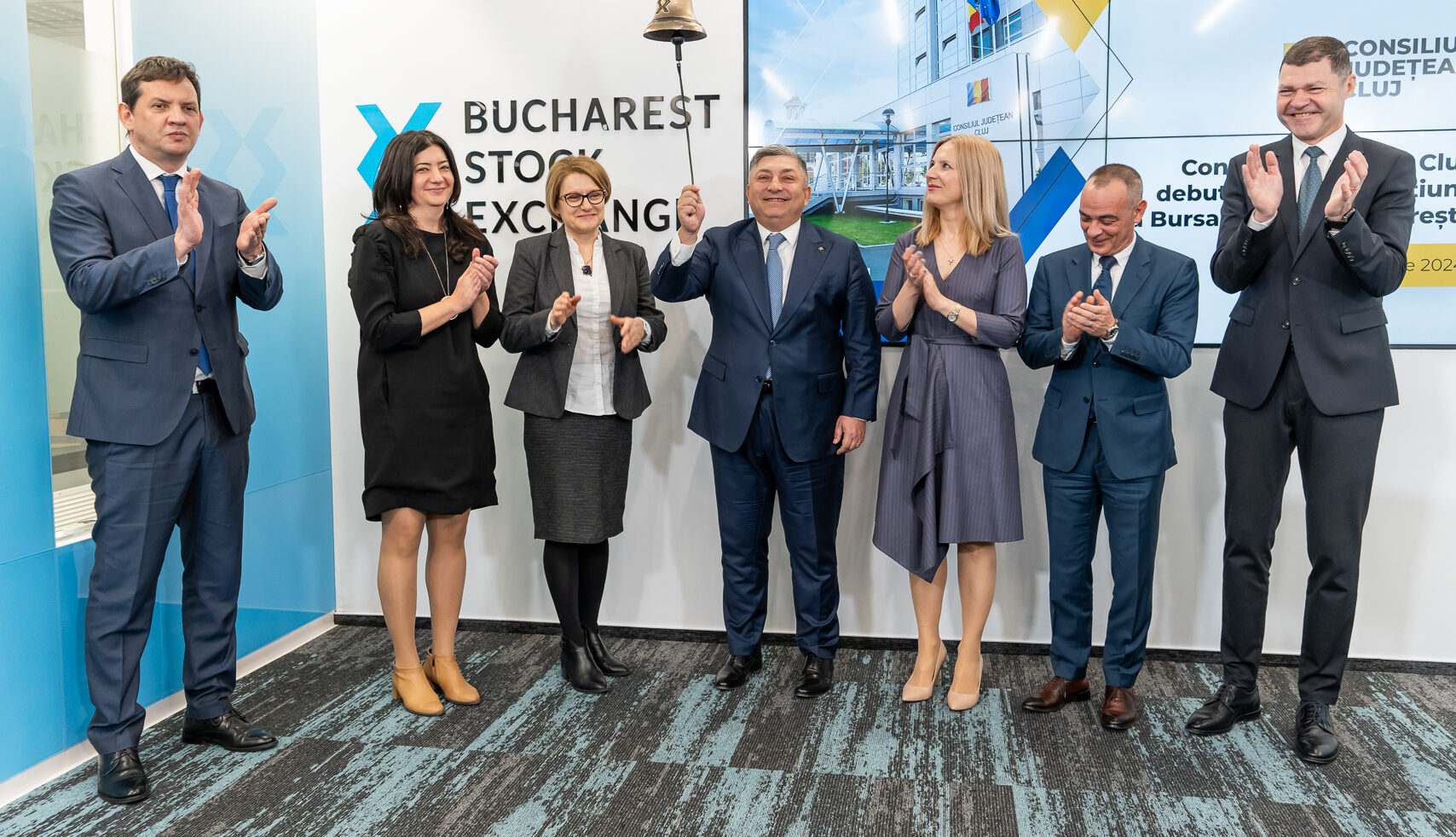 Obligațiunile emise de Consiliul Județean Cluj în valoare de 76 milioane de euro debutează la Bursa de Valori București