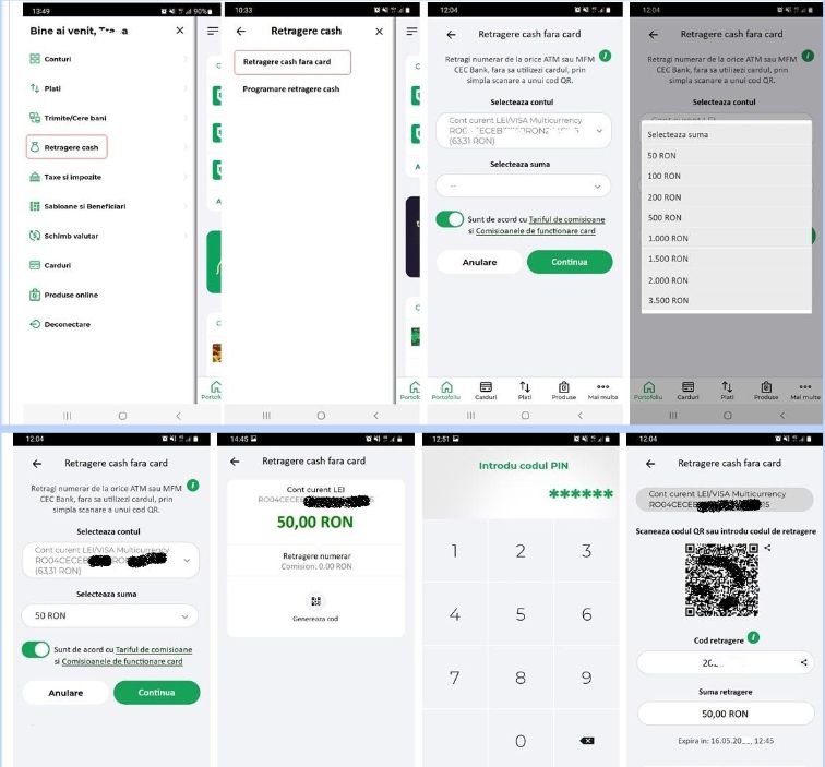 CEC Bank oferă posibilitatea de a retrage numerar de la ATM/MFM pe baza unui cod QR CEC Bank oferă posibilitatea de a retrage numerar de la ATM/MFM pe baza unui cod QR
