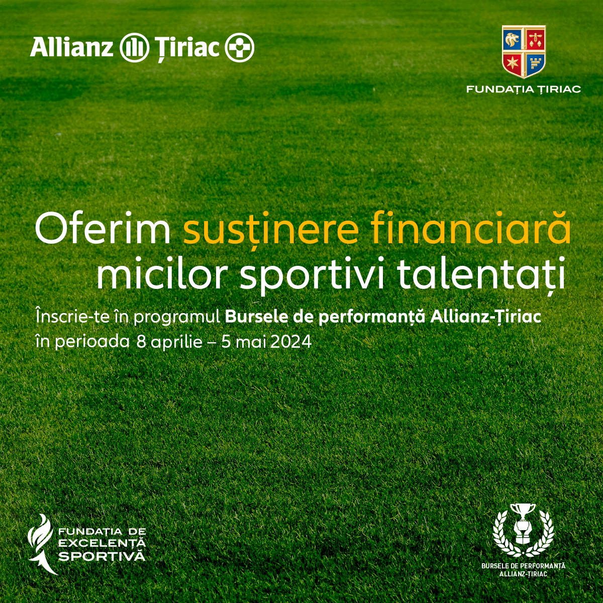Fundația de Excelență Sportivă, Allianz-Țiriac Asigurări și Fundația Țiriac continuă să acorde sprijin financiar celor mai promițători juniori din disciplinele sportive olimpice Fundația de Excelență Sportivă, Allianz-Țiriac Asigurări și Fundația Țiriac continuă să acorde sprijin financiar celor mai promițători juniori din disciplinele sportive olimpice