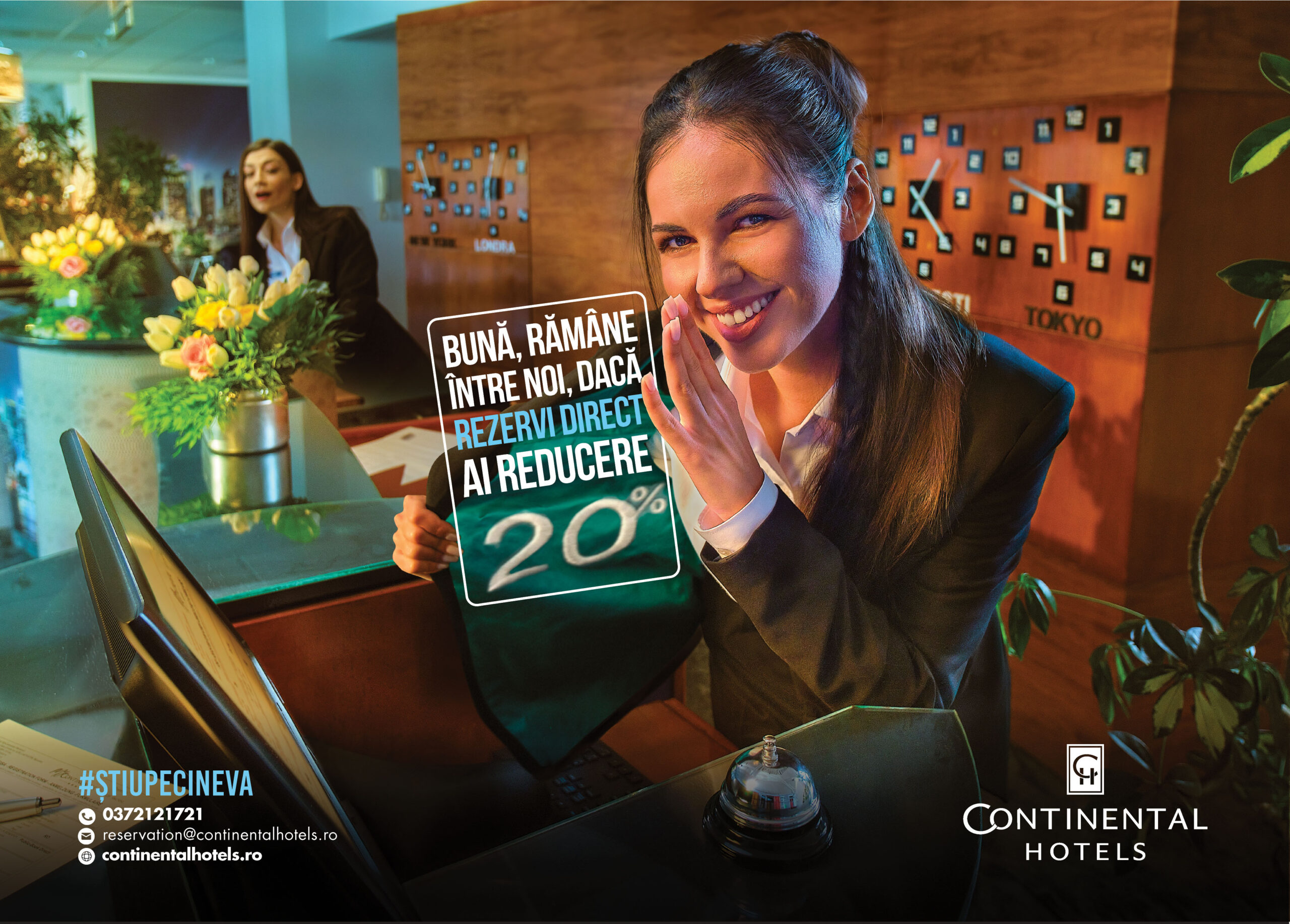 Continental Hotels oferă discount de 20% la rezervările directe prin campania #știupecineva