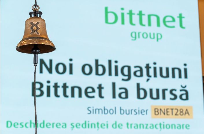 O nouă emisiune de obligațiuni Bittnet, în valoare de 6,6 milioane lei, intră la tranzacționare la Bursa de Valori București O nouă emisiune de obligațiuni Bittnet, în valoare de 6,6 milioane lei, intră la tranzacționare la Bursa de Valori București