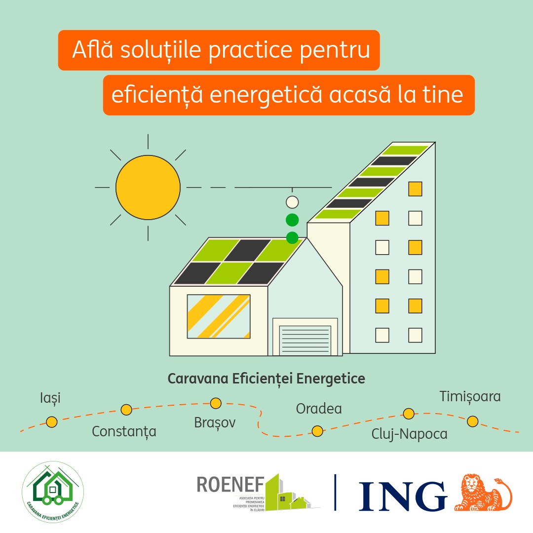 ROENEF, alături de ING Bank România și autorități locale, lansează un proiect național dedicat promovării eficienței energetice în clădiri ROENEF, alături de ING Bank România și autorități locale, lansează un proiect național dedicat promovării eficienței energetice în clădiri