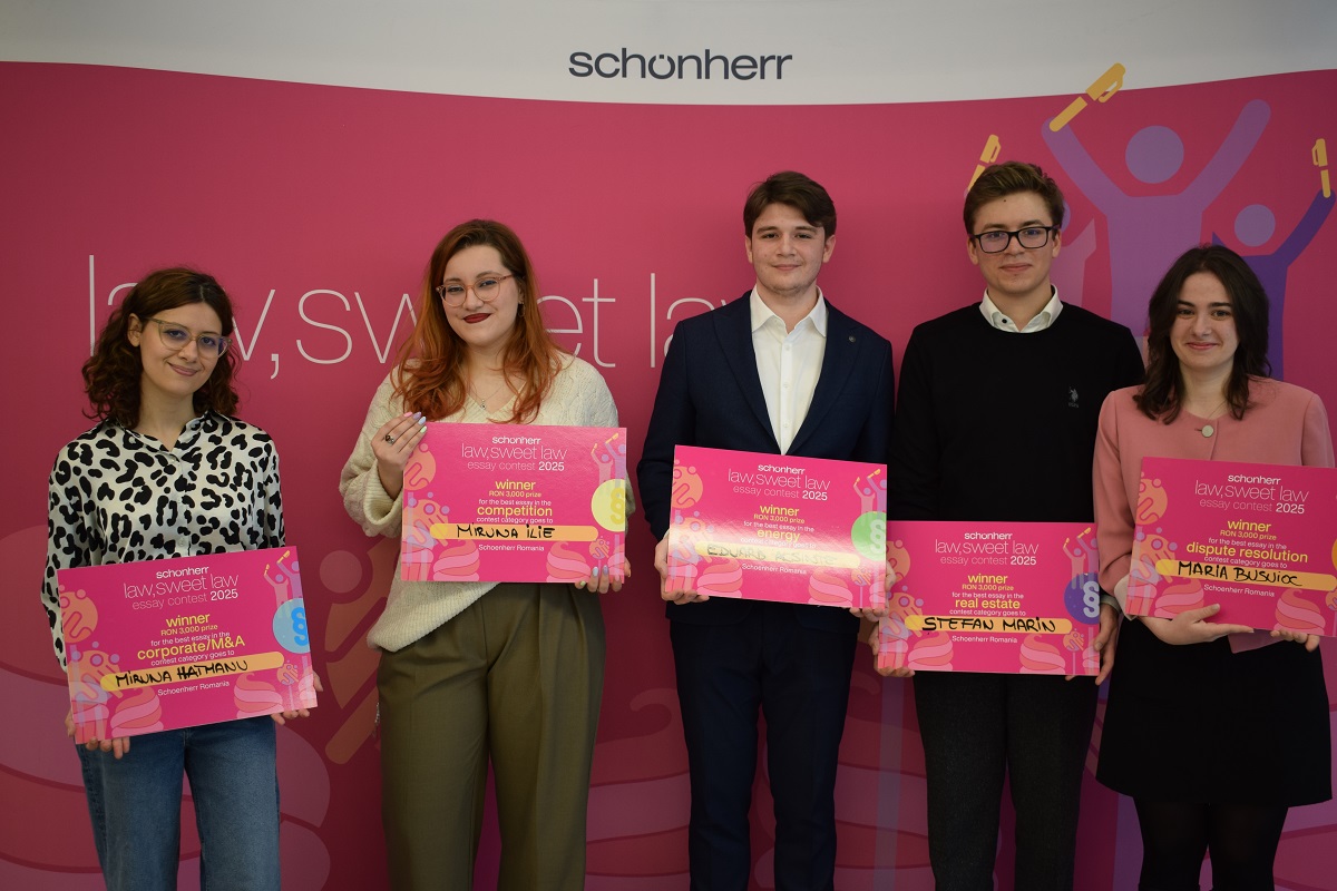 Schoenherr anunță câștigătorii concursului de eseuri „law, sweet law‟ Schoenherr anunță câștigătorii concursului de eseuri „law, sweet law‟