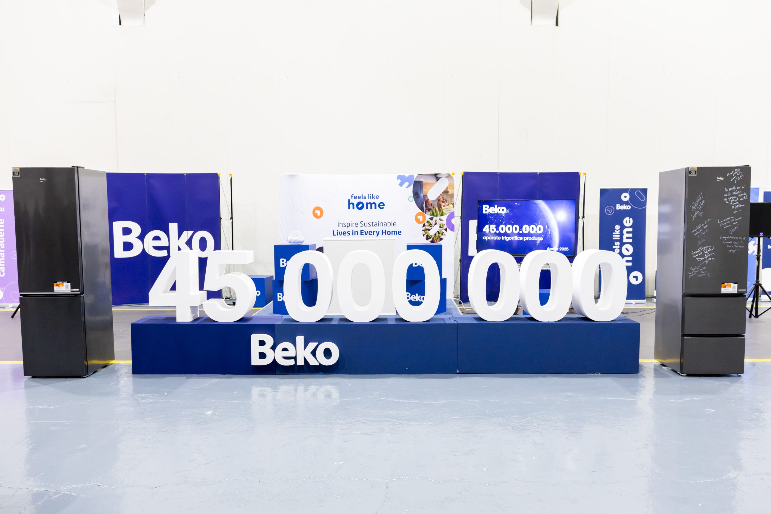 Beko România depășește pragul de 45 milioane aparate frigorifice la fabrica din Găești, continuând tradiția excelenței și a sustenabilității Beko România depășește pragul de 45 milioane aparate frigorifice la fabrica din Găești, continuând tradiția excelenței și a sustenabilității