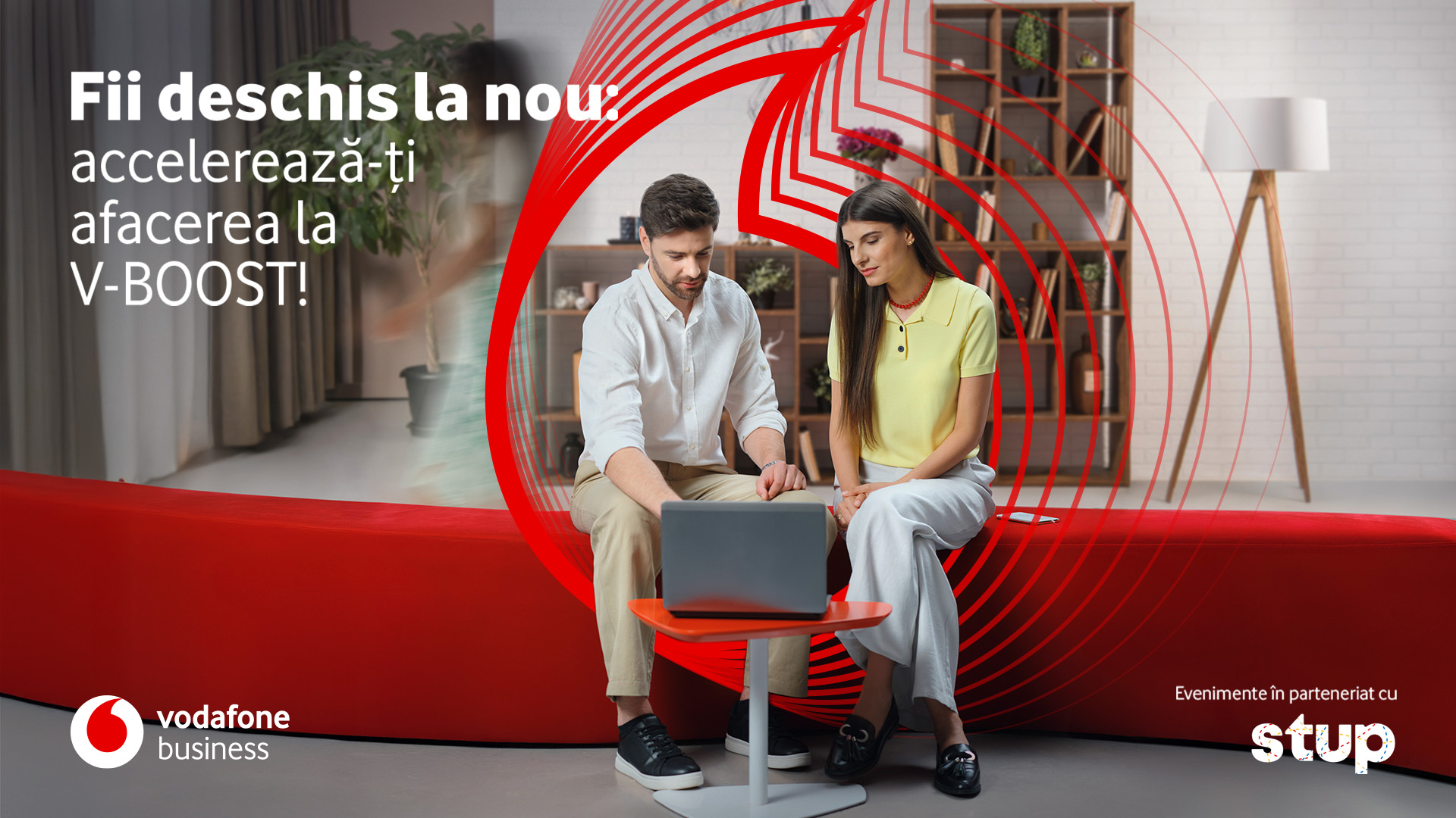 Vodafone Business, BT și Stup lansează V-BOOST, program dedicat digitalizării companiilor antreprenoriale Vodafone Business, BT și Stup lansează V-BOOST, program dedicat digitalizării companiilor antreprenoriale