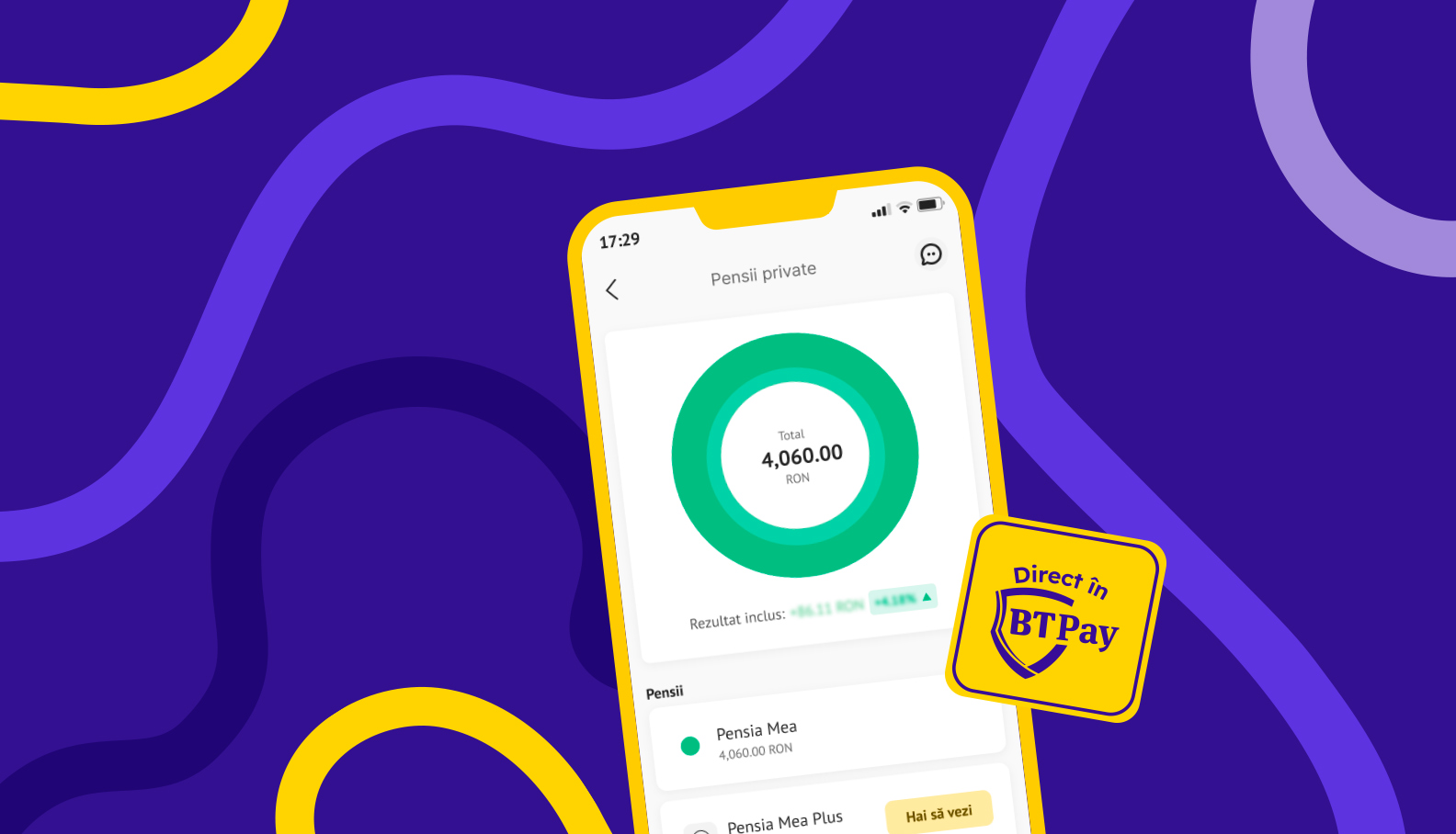 Fondurile BT Pensii, în aplicația BT Pay