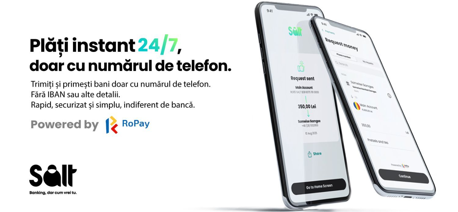 Salt Bank, printre primele bănci care aduc clienților RoPay – noul brand național de plăți instant