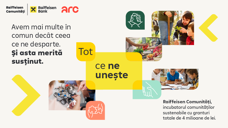 Aflat la a 15-a ediție, Raiffeisen Comunități evoluează într-un incubator dedicat comunităților sustenabile