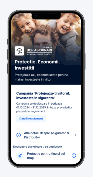 Asigurarea de viață Activ+, care oferă și protecție, și economisire, este disponibilă acum direct în George, 100% online Asigurarea de viață Activ+, care oferă și protecție, și economisire, este disponibilă acum direct în George, 100% online