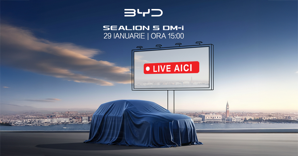 Premieră în România pe piața auto: BYD cucerește ecranele din toată țara cu lansarea SEALION 5 DM-i
