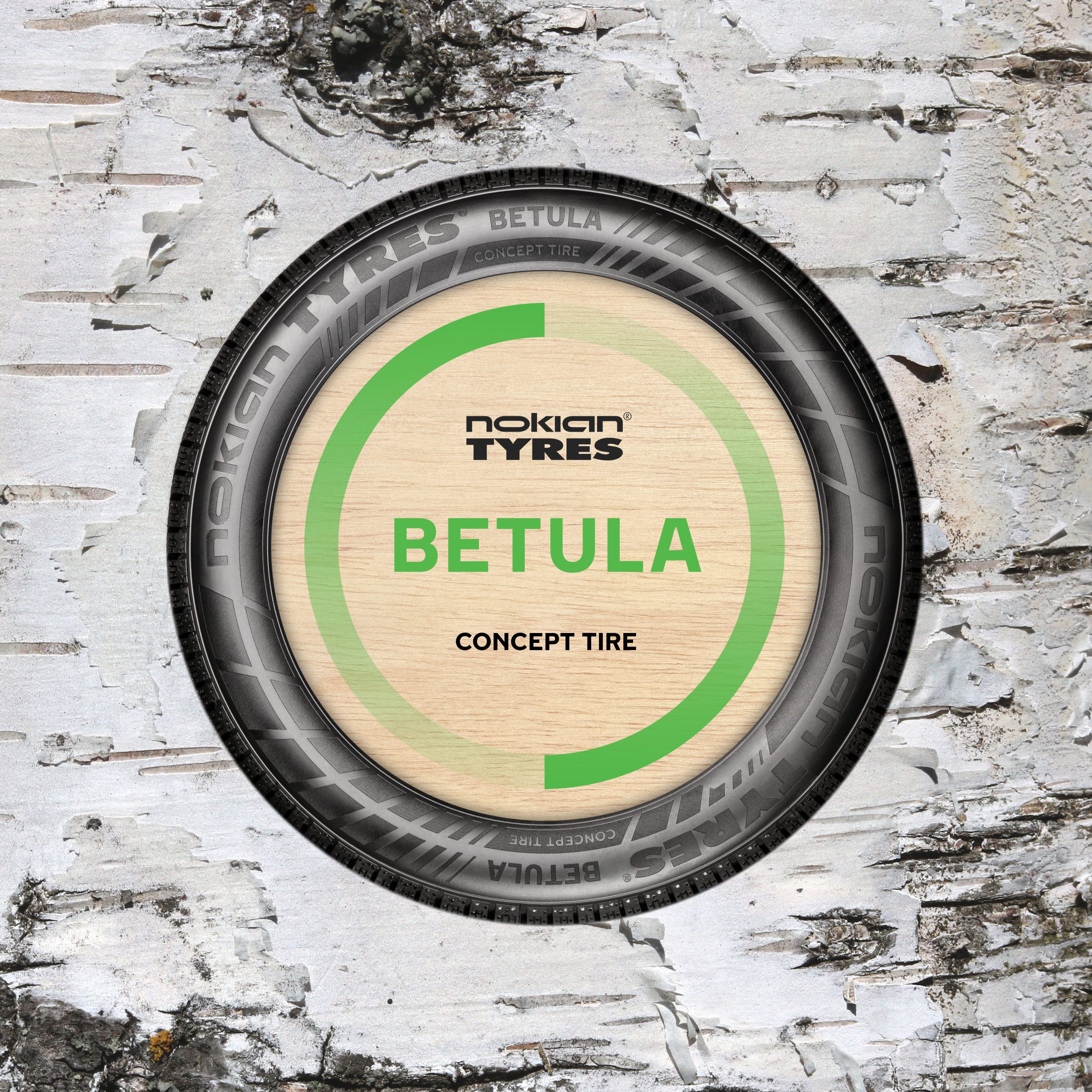 Nokian Tyres Betula, anvelopa-concept care conține, în premieră, materie primă obținută din resturi de coajă de mesteacăn