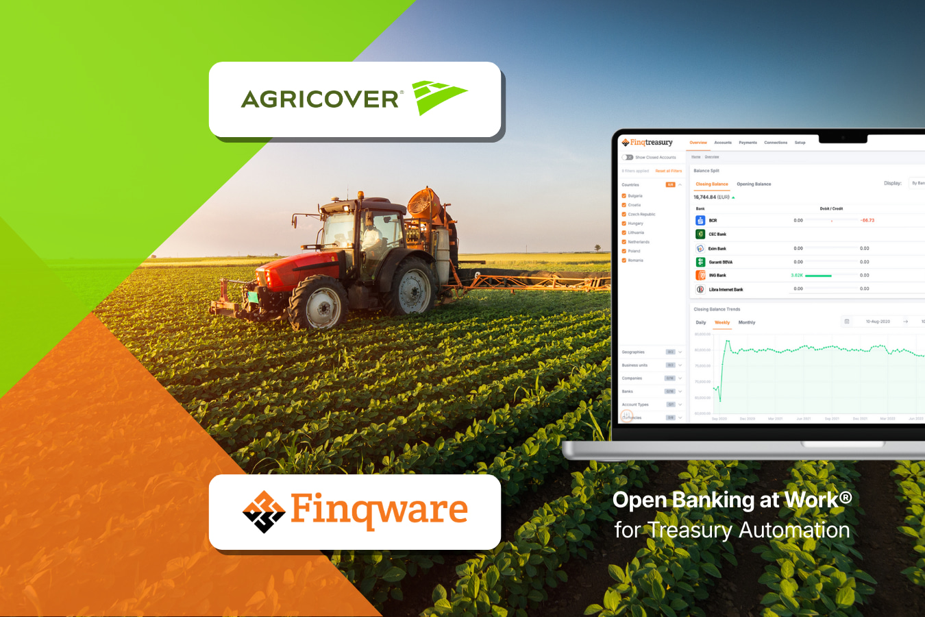Agricover Credit alege Finqware pentru automatizarea gestionării trezoreriei Agricover Credit alege Finqware pentru automatizarea gestionării trezoreriei