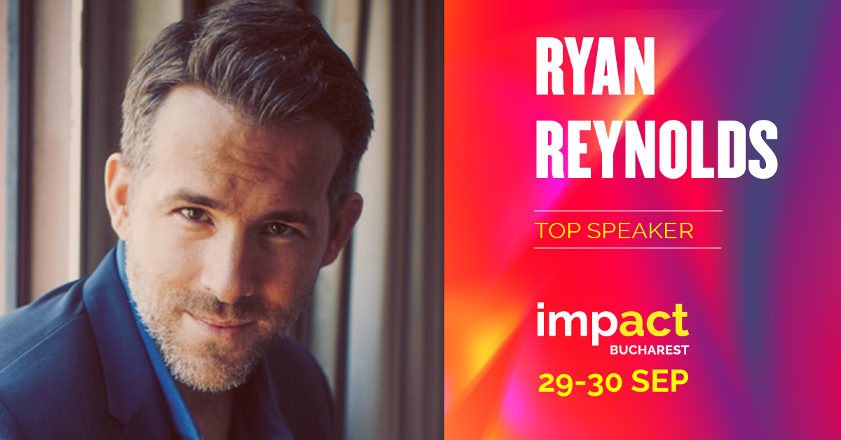 Ryan Reynolds vine pentru prima data in Romania – live pe scena IMPACT Bucharest