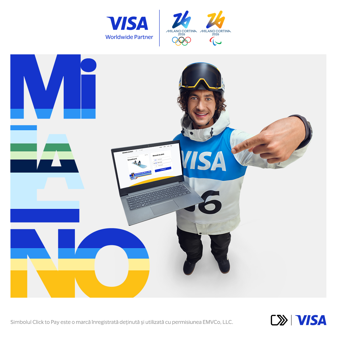 Visa: Opt din zece români vor să plătească digital în vacanţa de iarnă, pe care o petrec mai ales în ţară