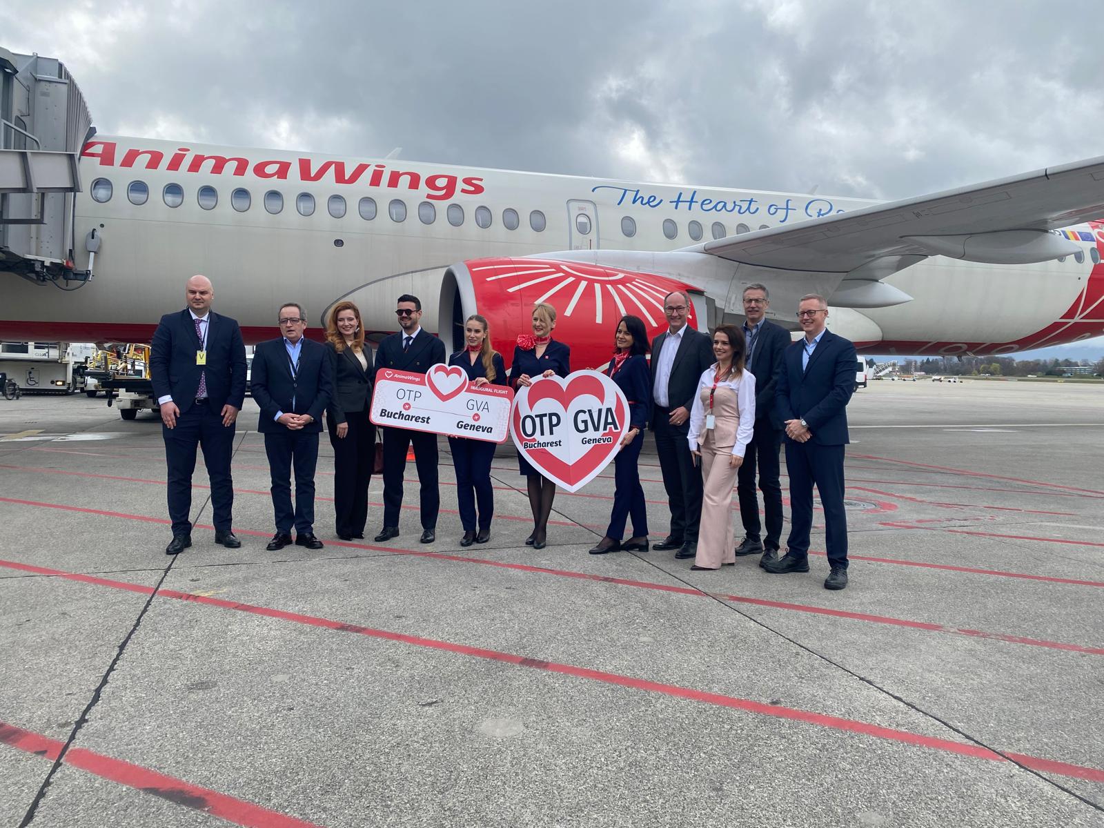 AnimaWings inaugurează din 30 martie zborurile București – Geneva: singura conexiune directă către unul dintre cele mai importante hub-uri diplomatice și financiare din Europa