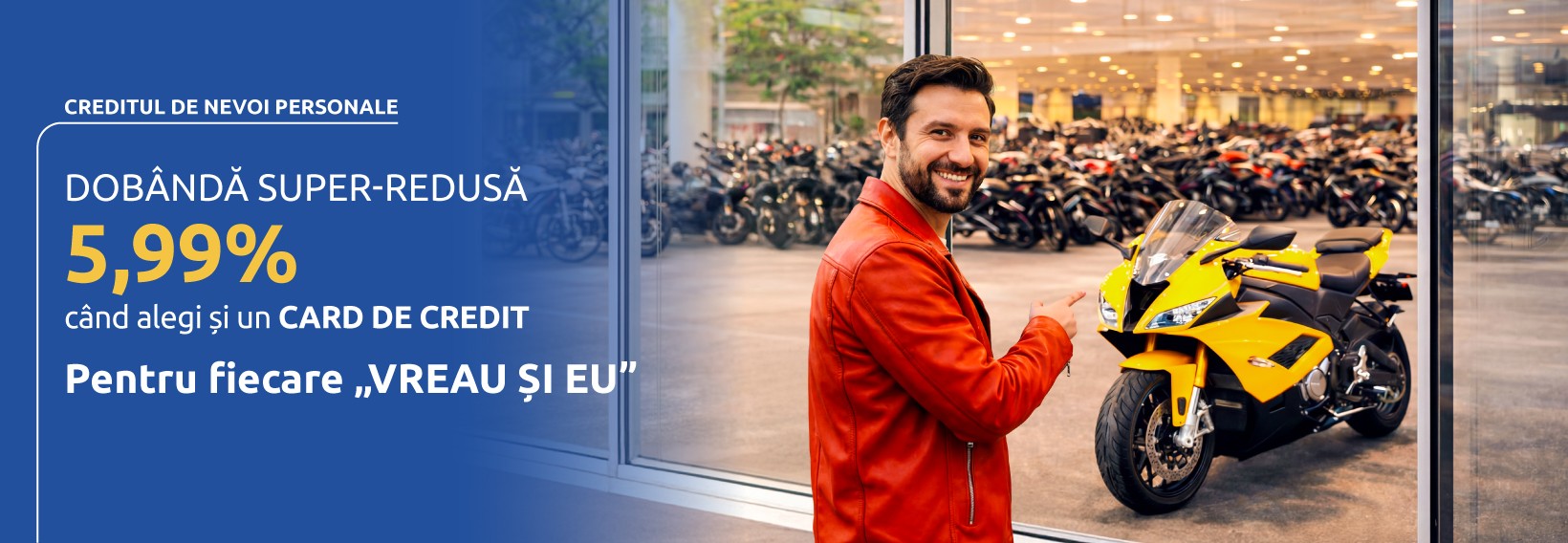 Exim Banca Românească reduce dobânda la 5,99%  pentru fiecare „VREAU ȘI EU!”