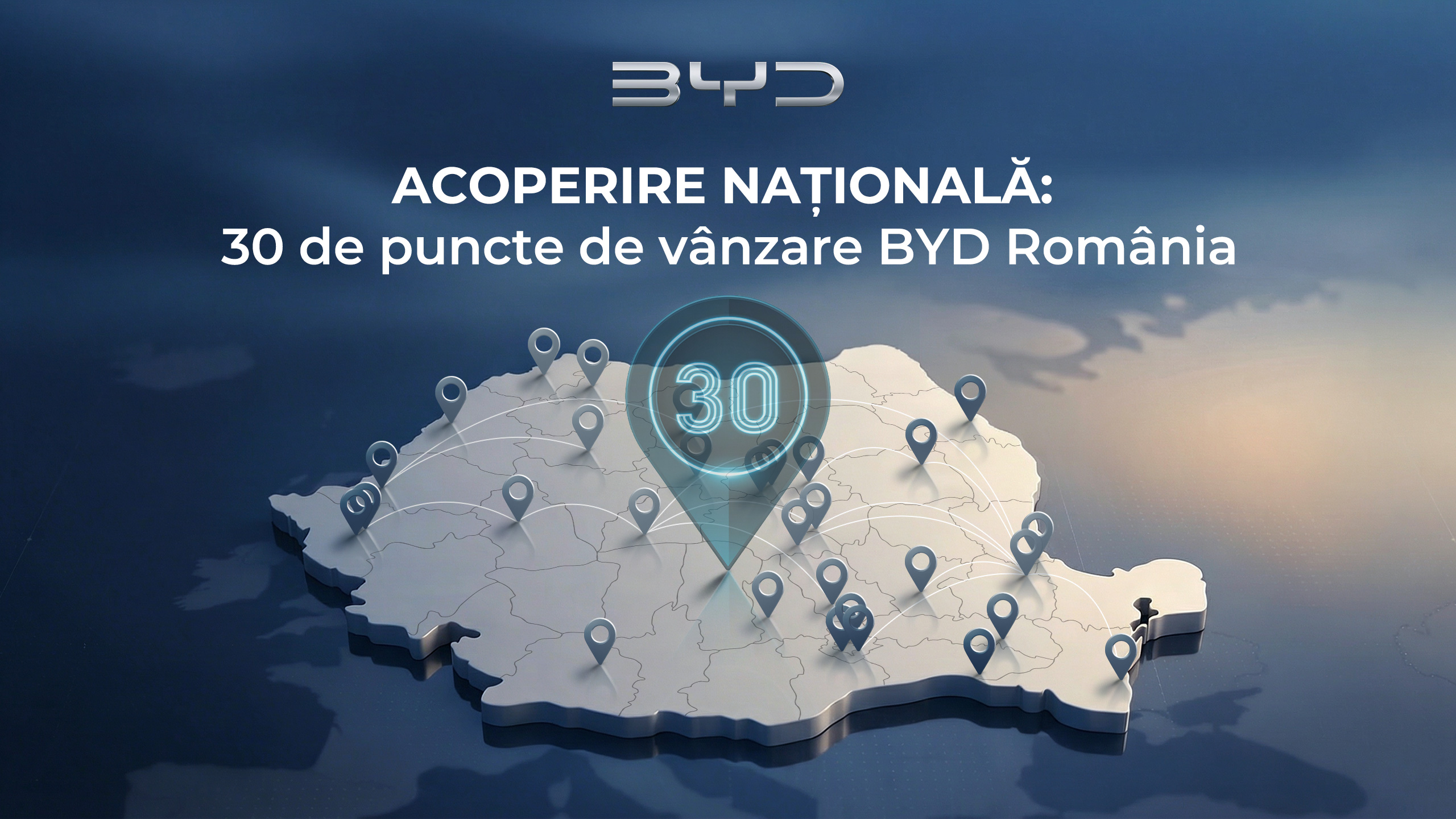 BYD România accelerează extinderea națională: încă 5 parteneri de vânzare și service se alătură rețelei de dealeri