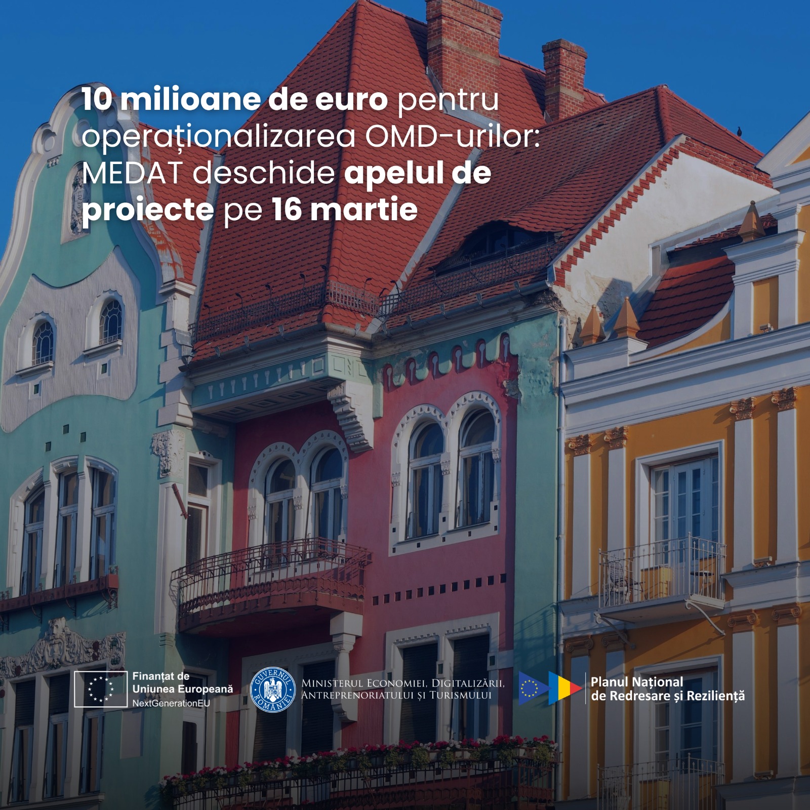 10 milioane de euro pentru operaționalizarea OMD-urilor: MEDAT deschide apelul de proiecte pe 16 martie
